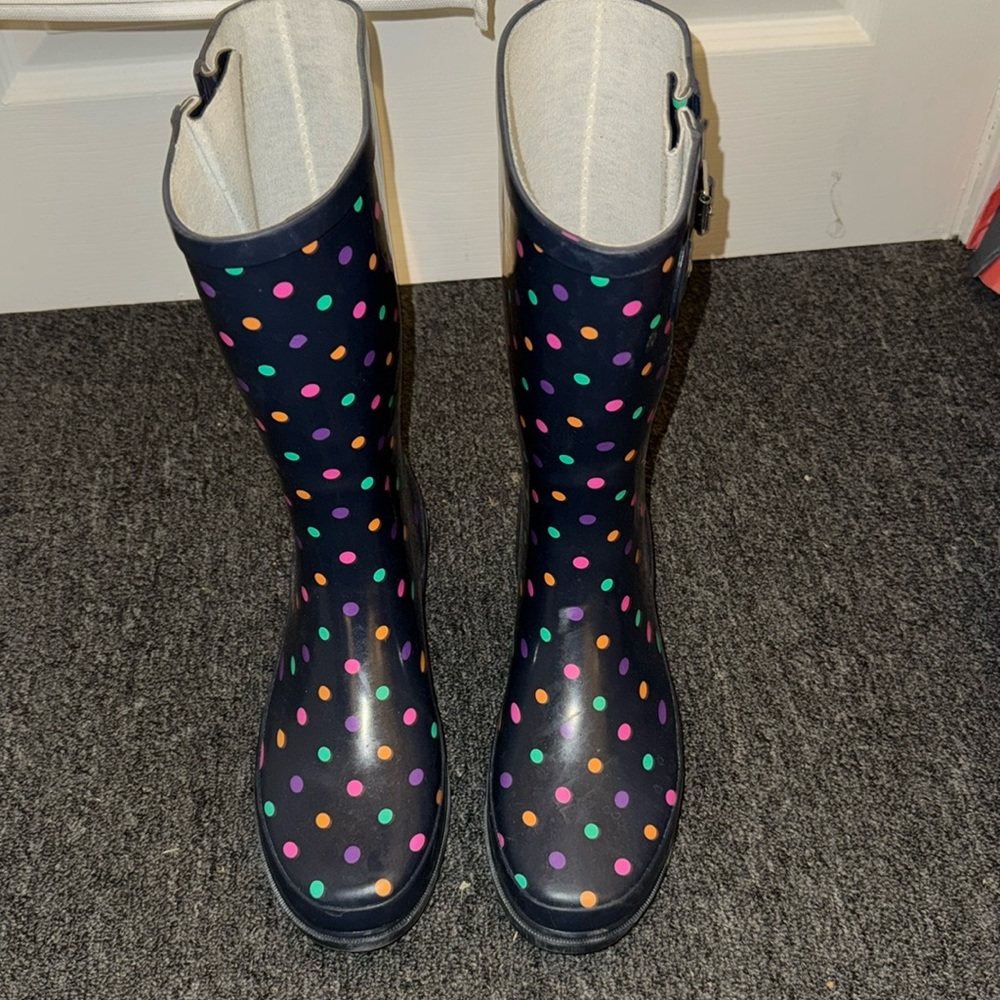 Polka Dot Rain Boots
